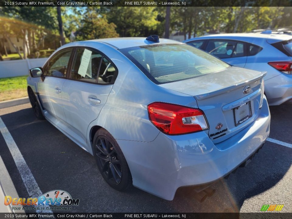 2019 Subaru WRX Premium Cool Gray Khaki / Carbon Black Photo #7