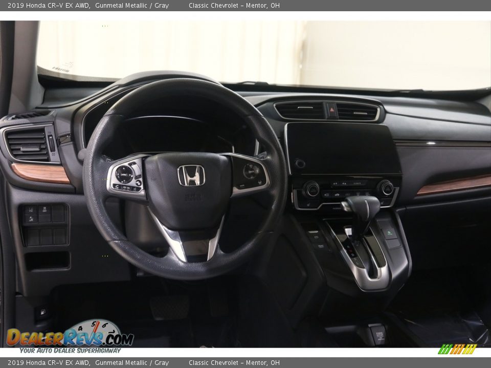 2019 Honda CR-V EX AWD Gunmetal Metallic / Gray Photo #6