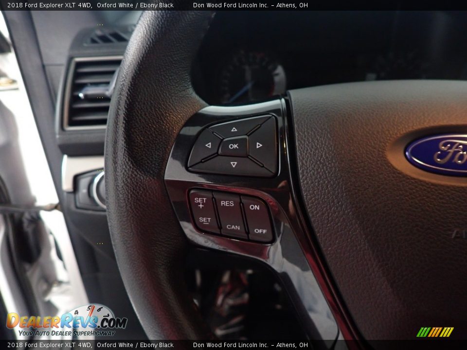 2018 Ford Explorer XLT 4WD Oxford White / Ebony Black Photo #27