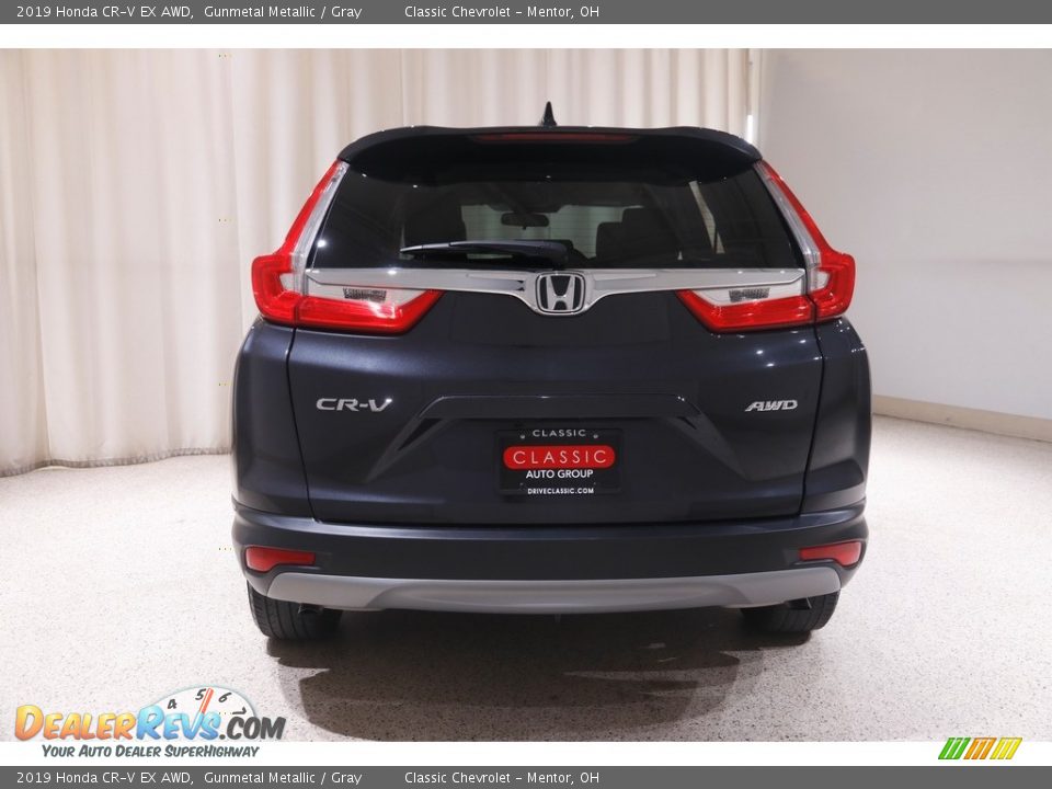 2019 Honda CR-V EX AWD Gunmetal Metallic / Gray Photo #19