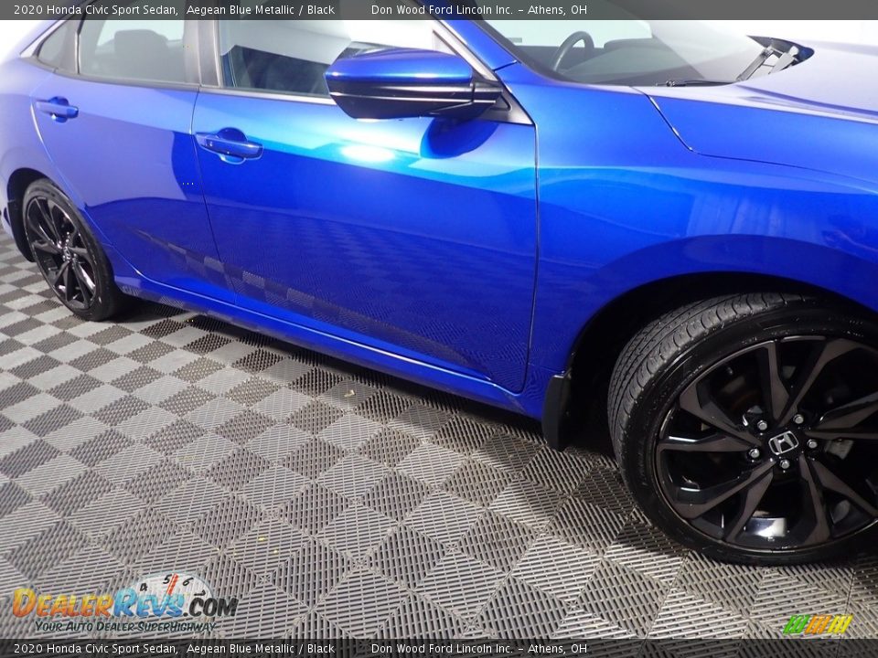 2020 Honda Civic Sport Sedan Aegean Blue Metallic / Black Photo #4