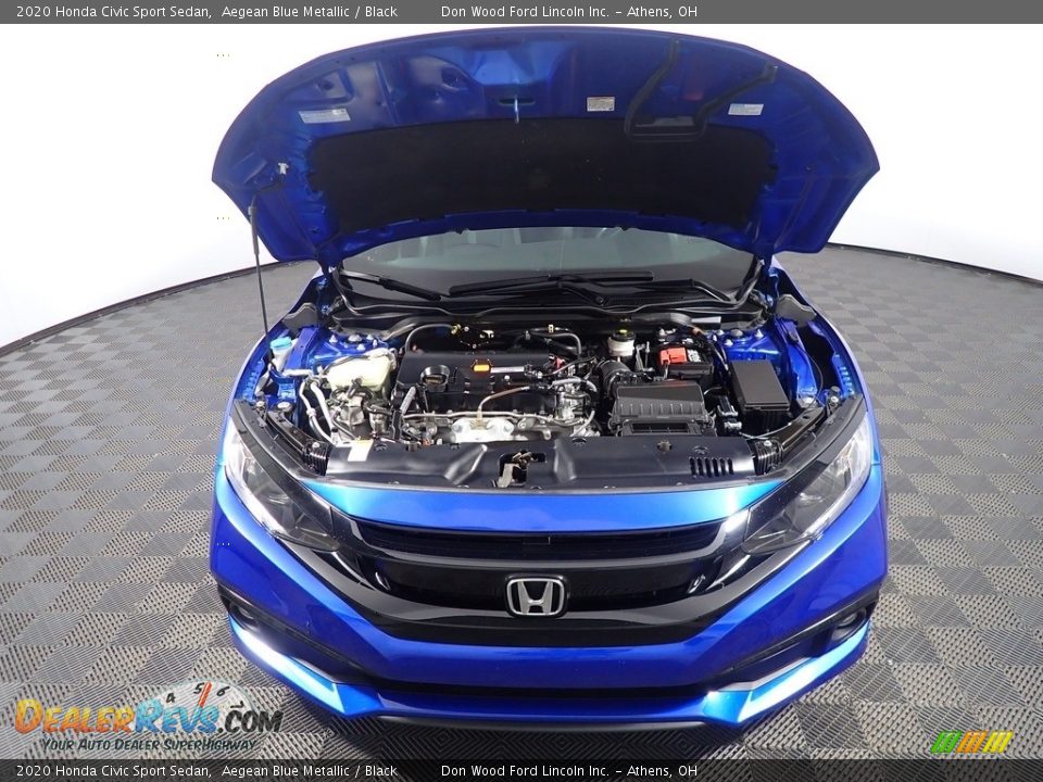 2020 Honda Civic Sport Sedan Aegean Blue Metallic / Black Photo #6