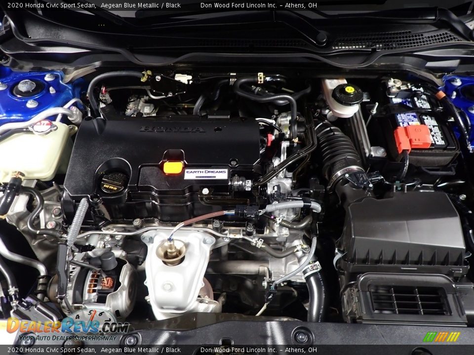 2020 Honda Civic Sport Sedan Aegean Blue Metallic / Black Photo #7
