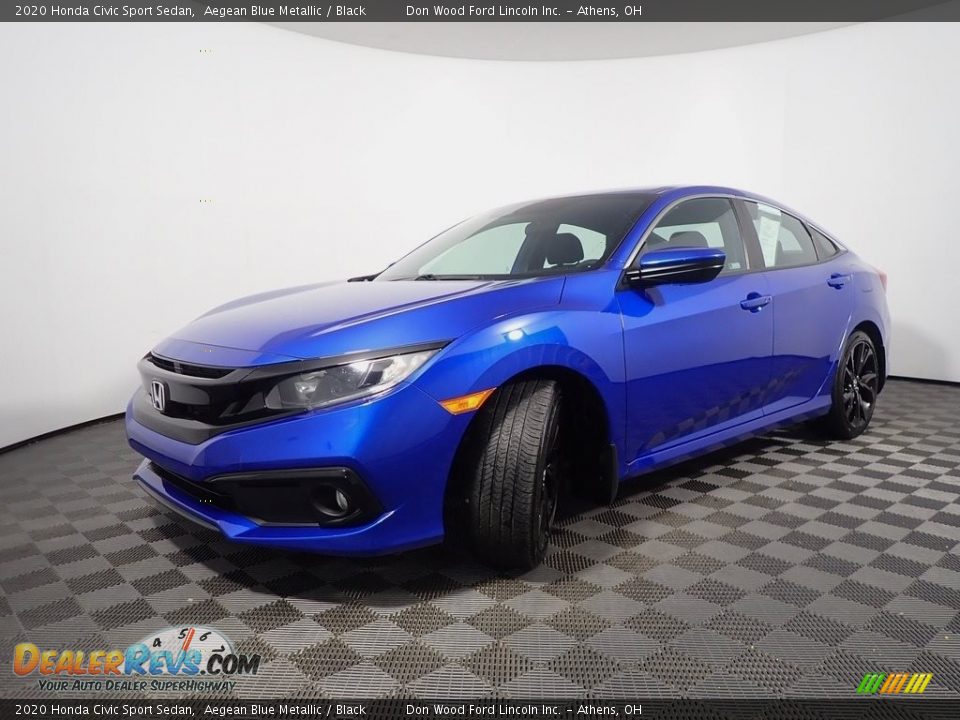 2020 Honda Civic Sport Sedan Aegean Blue Metallic / Black Photo #9