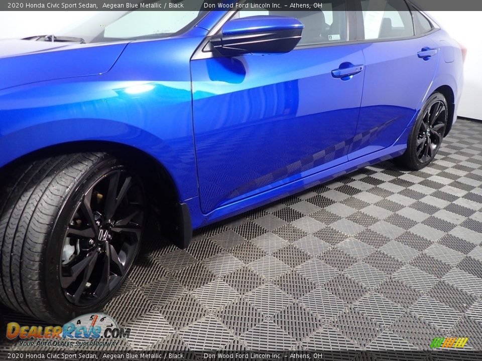 2020 Honda Civic Sport Sedan Aegean Blue Metallic / Black Photo #10