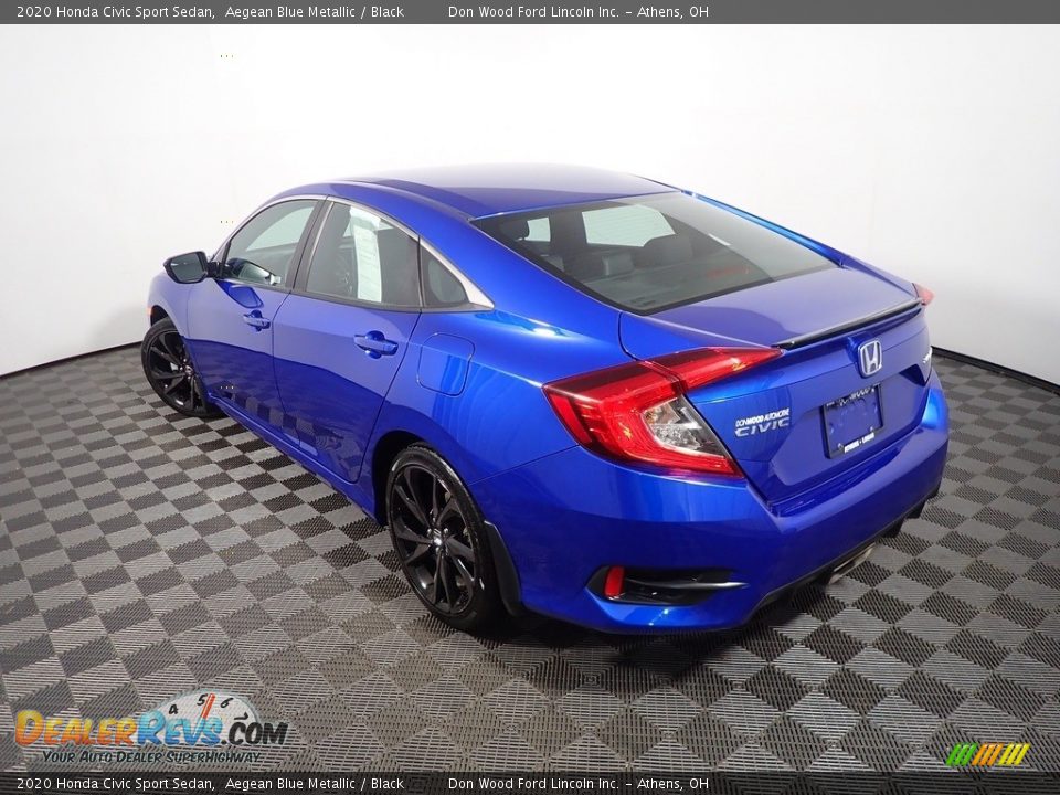 2020 Honda Civic Sport Sedan Aegean Blue Metallic / Black Photo #12