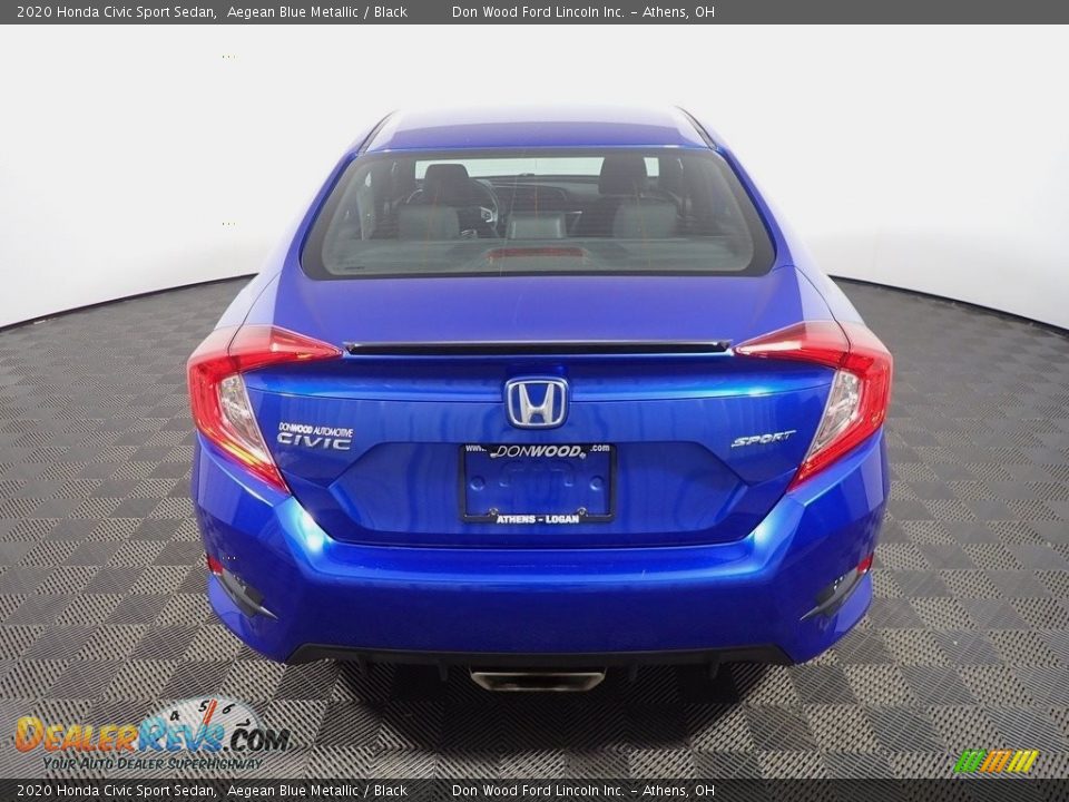 2020 Honda Civic Sport Sedan Aegean Blue Metallic / Black Photo #13