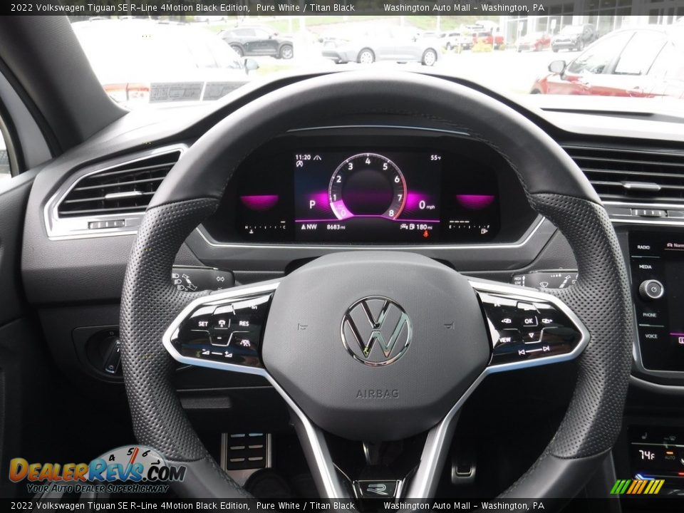 2022 Volkswagen Tiguan SE R-Line 4Motion Black Edition Steering Wheel Photo #25