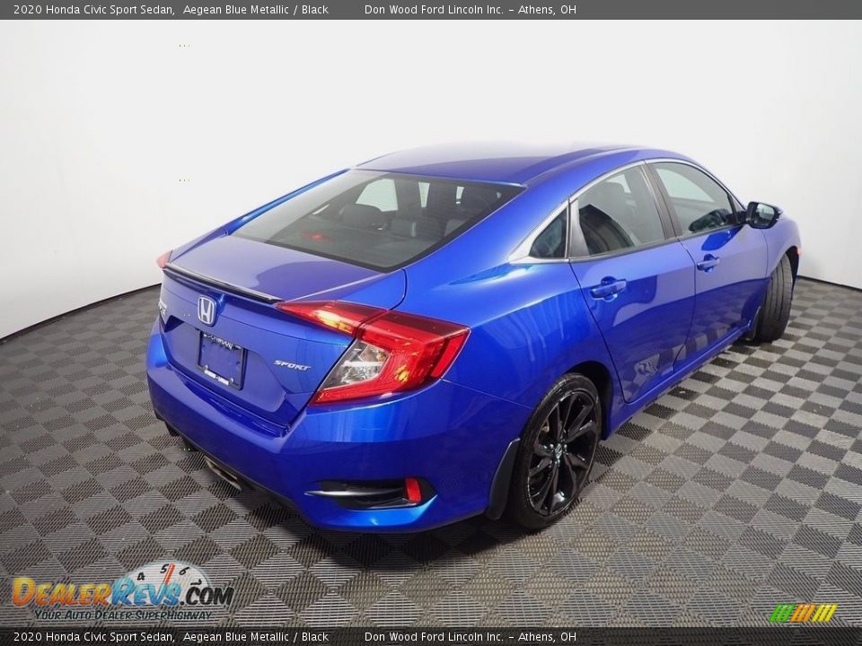 2020 Honda Civic Sport Sedan Aegean Blue Metallic / Black Photo #17