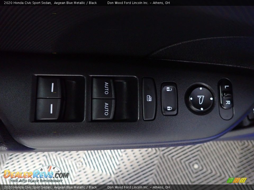 2020 Honda Civic Sport Sedan Aegean Blue Metallic / Black Photo #19