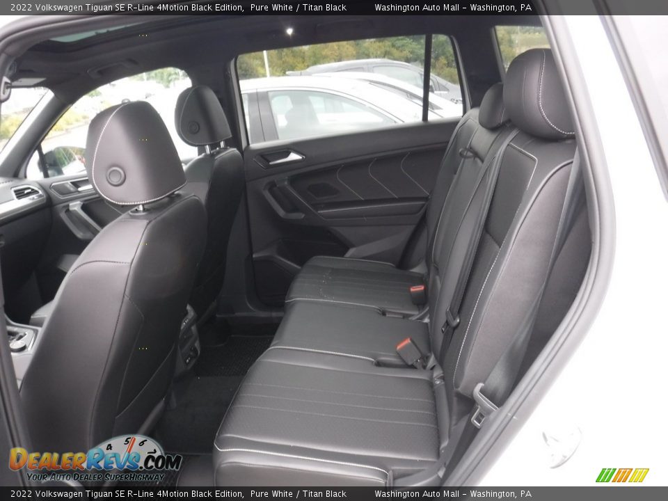 Rear Seat of 2022 Volkswagen Tiguan SE R-Line 4Motion Black Edition Photo #29