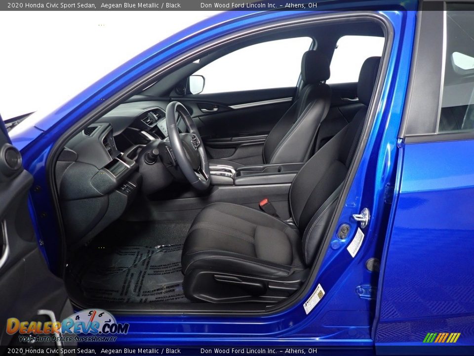 2020 Honda Civic Sport Sedan Aegean Blue Metallic / Black Photo #20