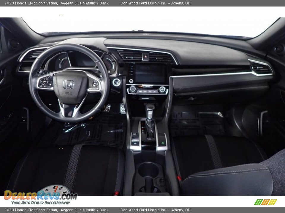 2020 Honda Civic Sport Sedan Aegean Blue Metallic / Black Photo #22