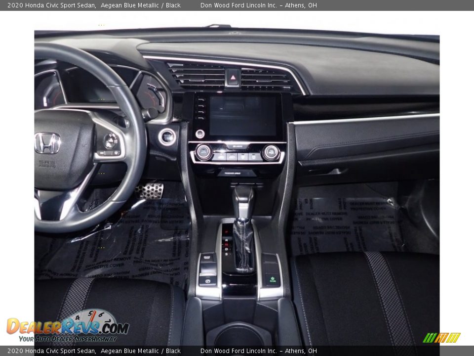 2020 Honda Civic Sport Sedan Aegean Blue Metallic / Black Photo #23
