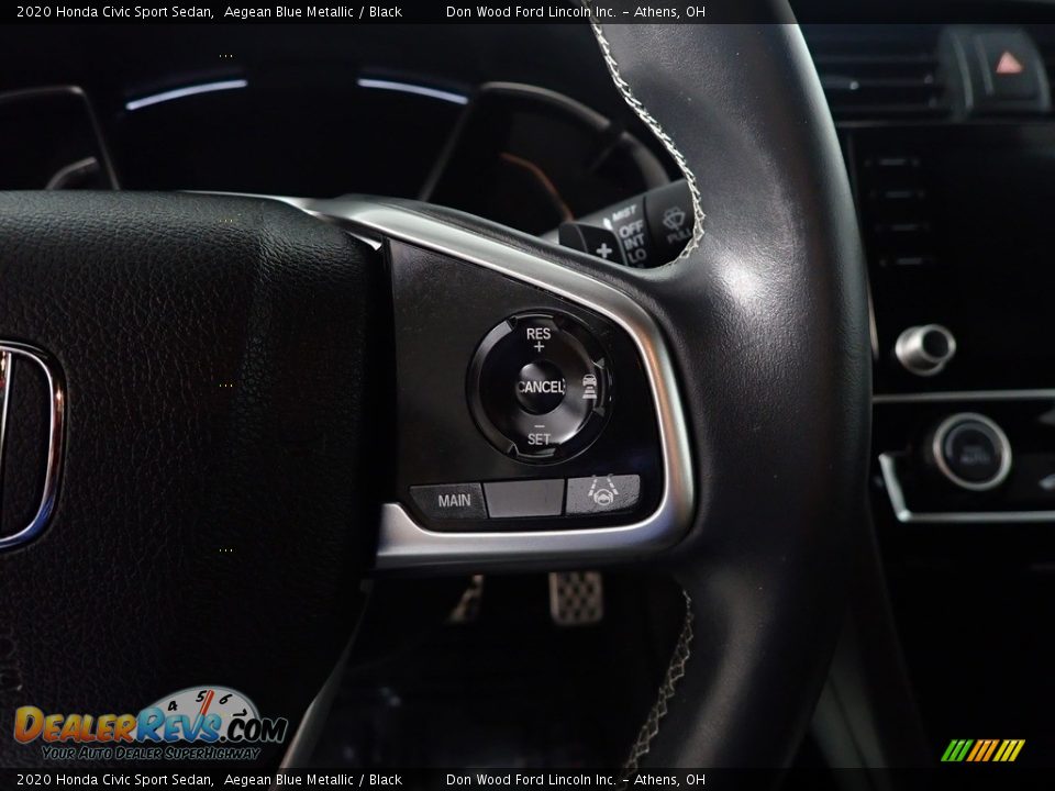 2020 Honda Civic Sport Sedan Aegean Blue Metallic / Black Photo #28