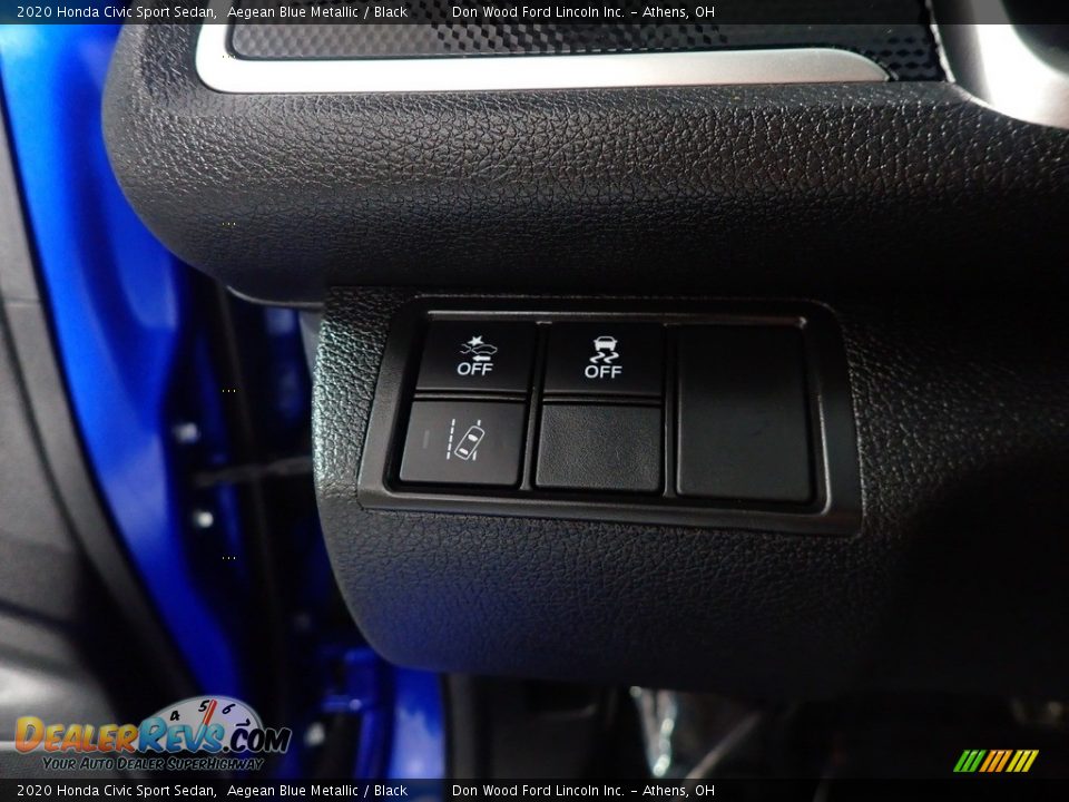 2020 Honda Civic Sport Sedan Aegean Blue Metallic / Black Photo #29