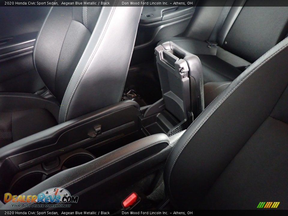 2020 Honda Civic Sport Sedan Aegean Blue Metallic / Black Photo #31