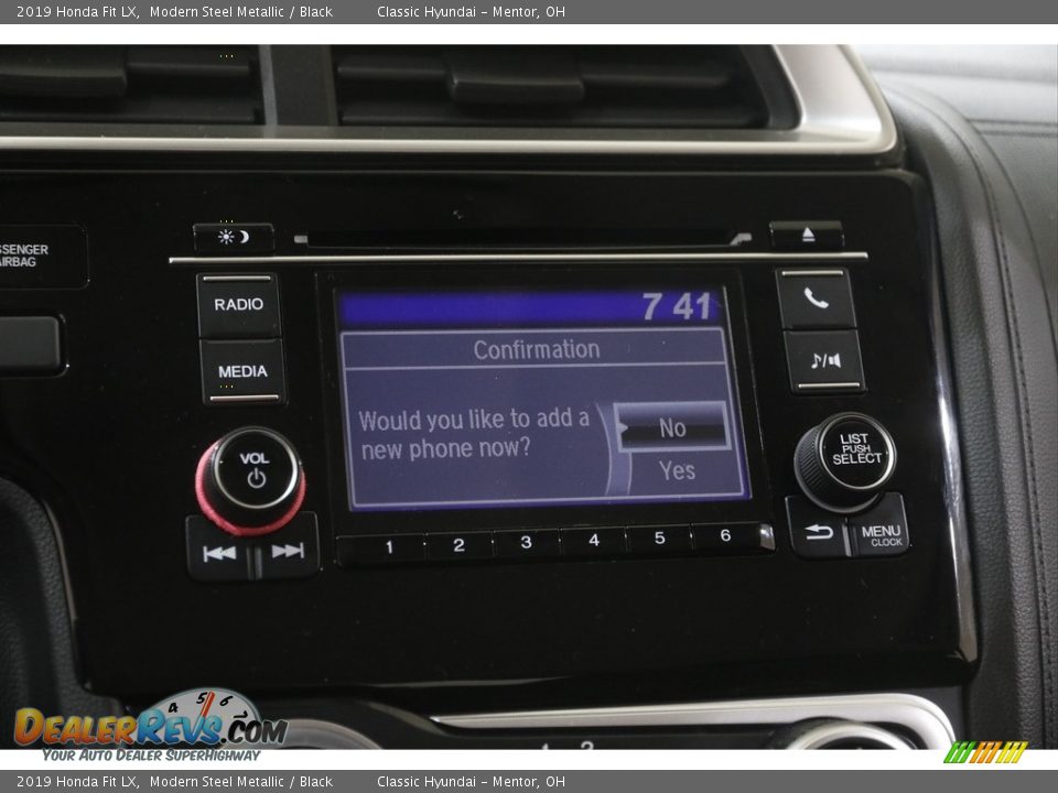 2019 Honda Fit LX Modern Steel Metallic / Black Photo #11