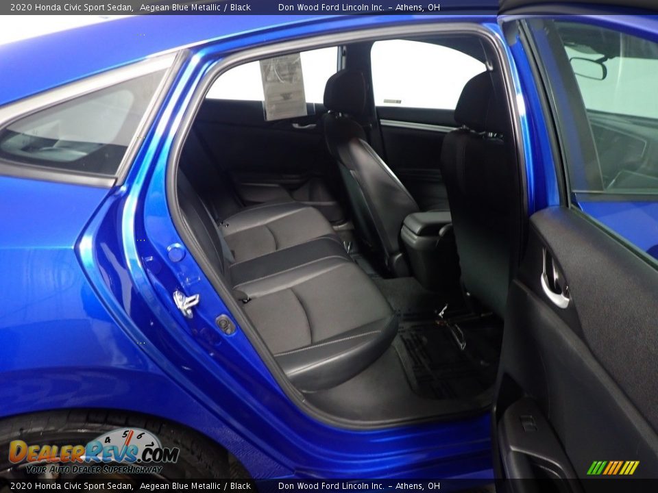 2020 Honda Civic Sport Sedan Aegean Blue Metallic / Black Photo #35
