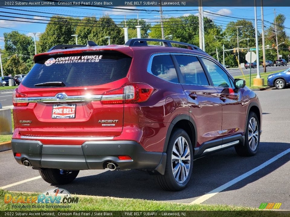 2022 Subaru Ascent Limited Crimson Red Pearl / Slate Black Photo #4