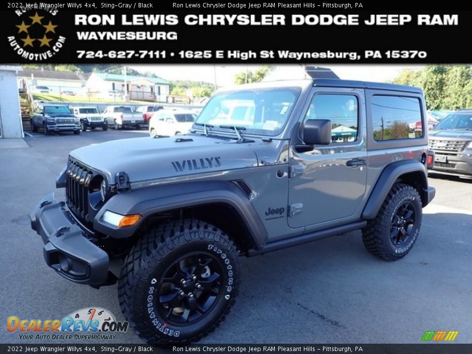 2022 Jeep Wrangler Willys 4x4 Sting-Gray / Black Photo #1