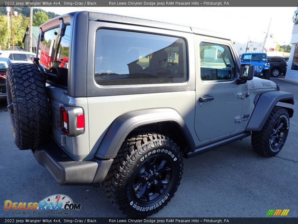 2022 Jeep Wrangler Willys 4x4 Sting-Gray / Black Photo #6