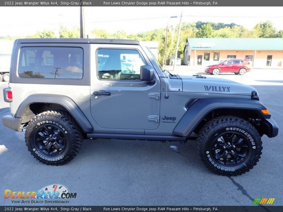 2022 Jeep Wrangler Willys 4x4 Sting-Gray / Black Photo #7