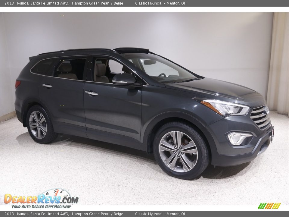 2013 Hyundai Santa Fe Limited AWD Hampton Green Pearl / Beige Photo #1