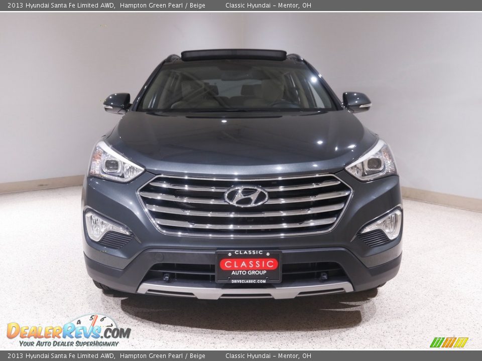 2013 Hyundai Santa Fe Limited AWD Hampton Green Pearl / Beige Photo #2