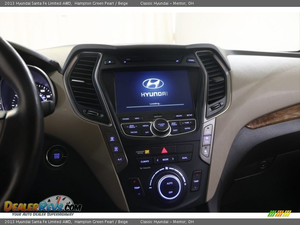 2013 Hyundai Santa Fe Limited AWD Hampton Green Pearl / Beige Photo #9