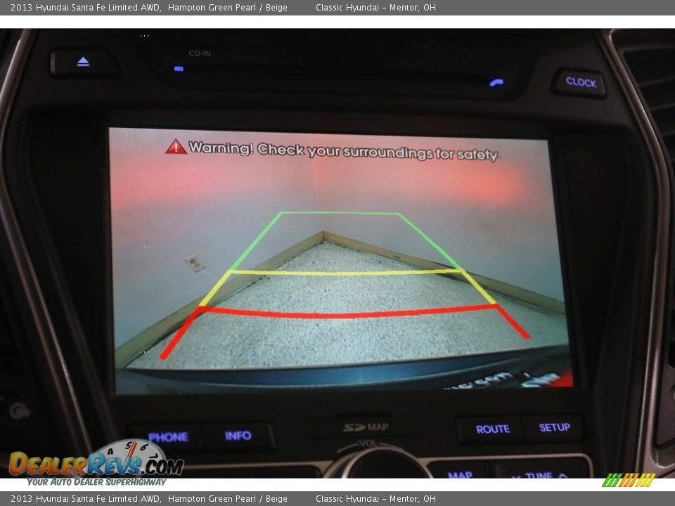 2013 Hyundai Santa Fe Limited AWD Hampton Green Pearl / Beige Photo #13