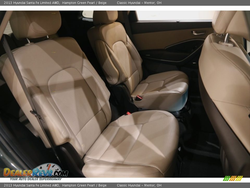2013 Hyundai Santa Fe Limited AWD Hampton Green Pearl / Beige Photo #16