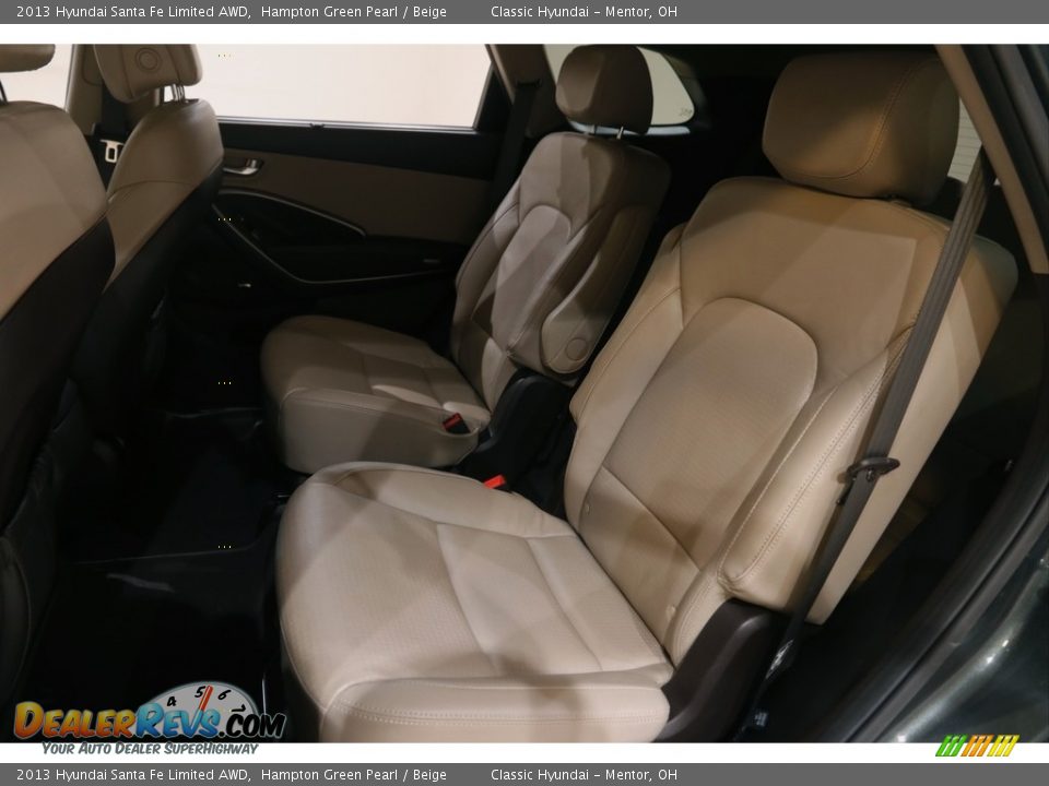 2013 Hyundai Santa Fe Limited AWD Hampton Green Pearl / Beige Photo #17