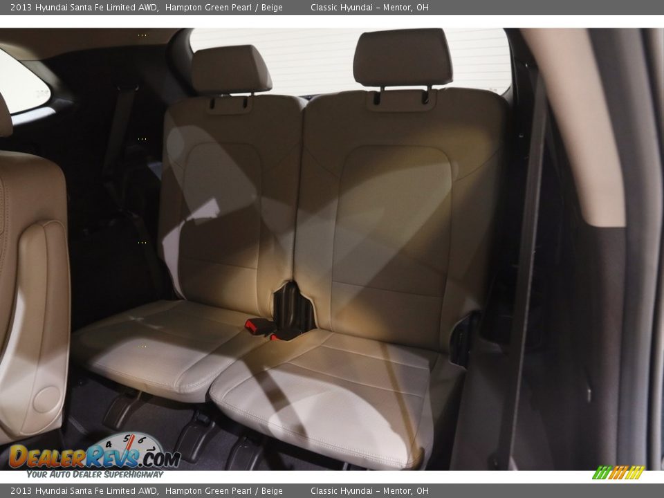 2013 Hyundai Santa Fe Limited AWD Hampton Green Pearl / Beige Photo #18
