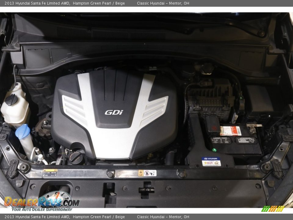 2013 Hyundai Santa Fe Limited AWD Hampton Green Pearl / Beige Photo #20