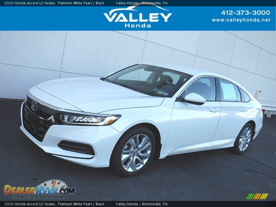 2020 Honda Accord LX Sedan Platinum White Pearl / Black Photo #1