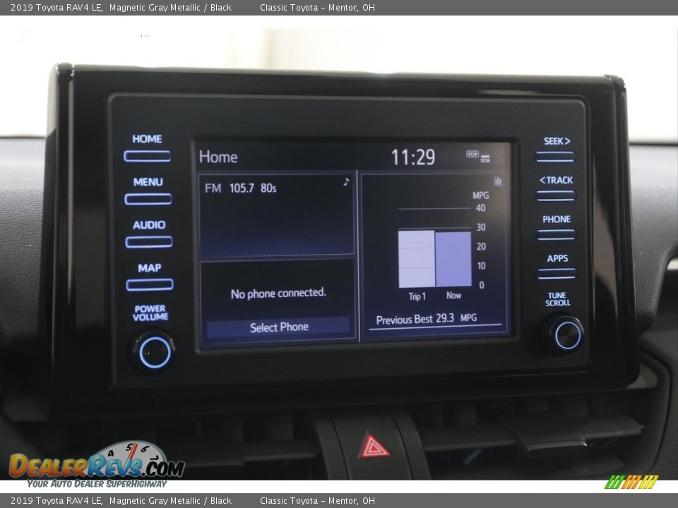 2019 Toyota RAV4 LE Magnetic Gray Metallic / Black Photo #10