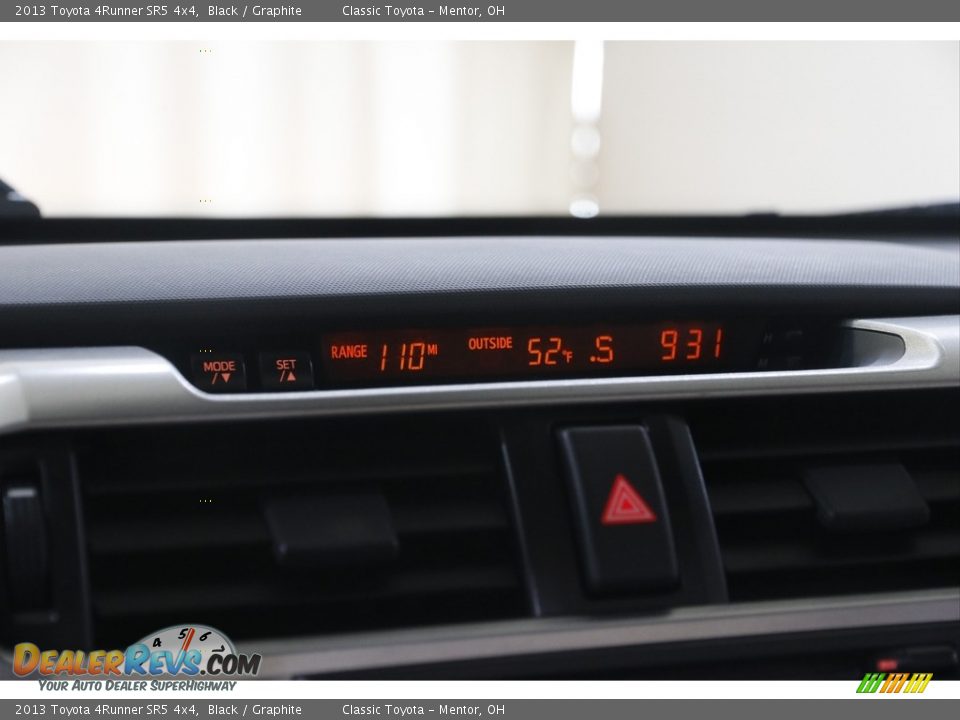 2013 Toyota 4Runner SR5 4x4 Black / Graphite Photo #10