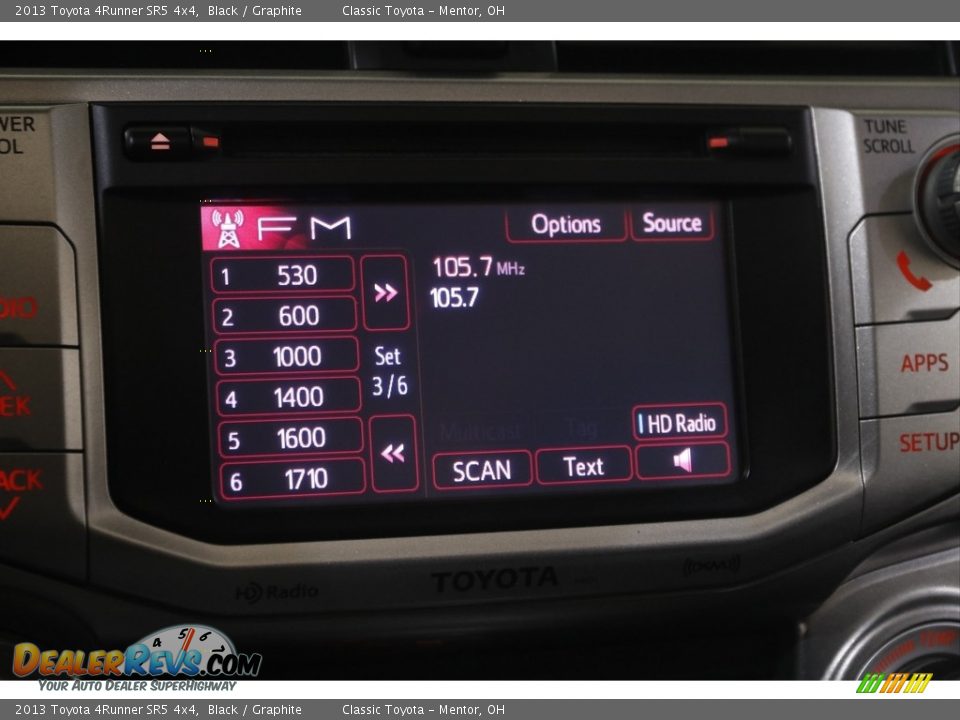 2013 Toyota 4Runner SR5 4x4 Black / Graphite Photo #11