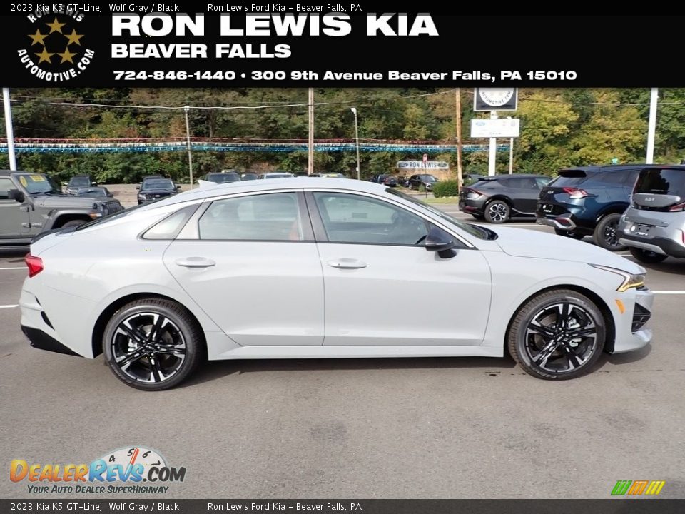 2023 Kia K5 GT-Line Wolf Gray / Black Photo #1