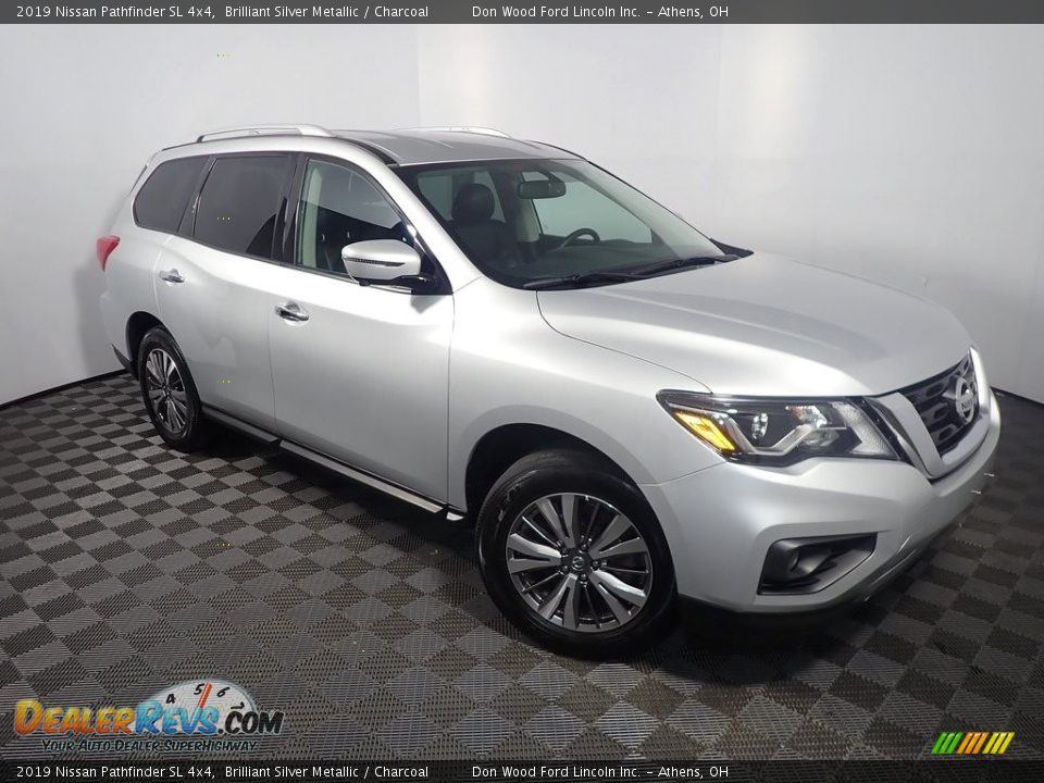 2019 Nissan Pathfinder SL 4x4 Brilliant Silver Metallic / Charcoal Photo #4