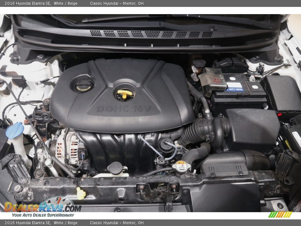 2016 Hyundai Elantra SE White / Beige Photo #16