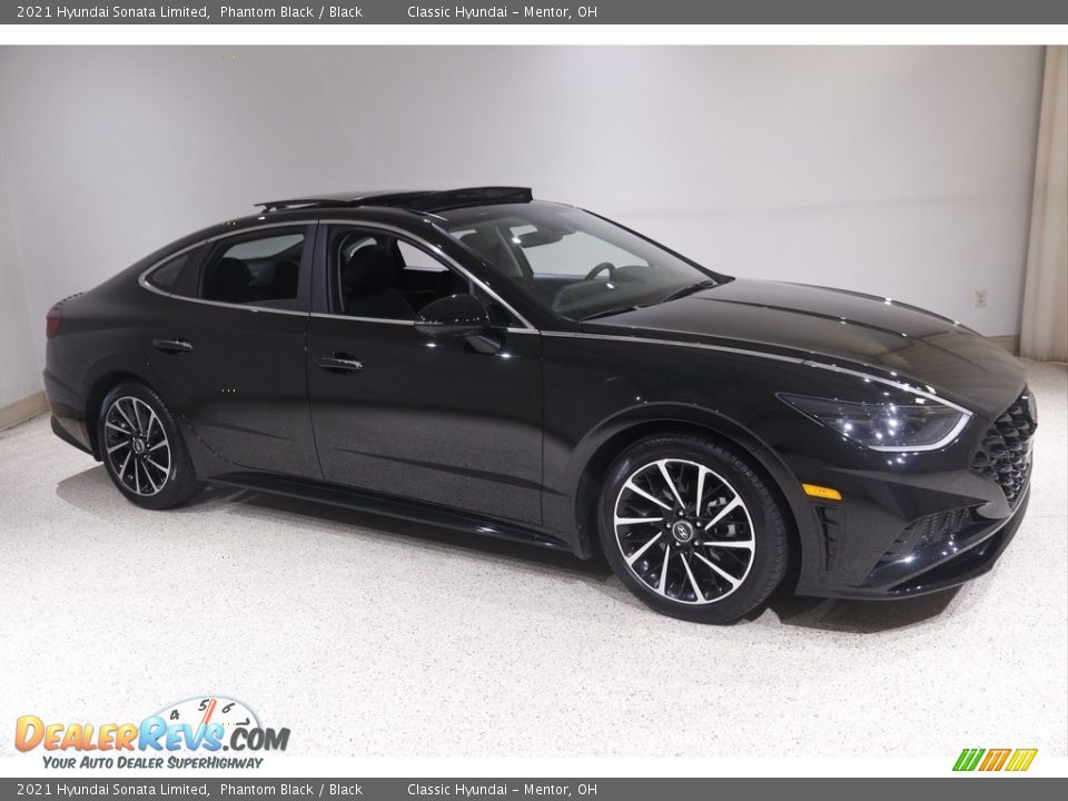 2021 Hyundai Sonata Limited Phantom Black / Black Photo #1
