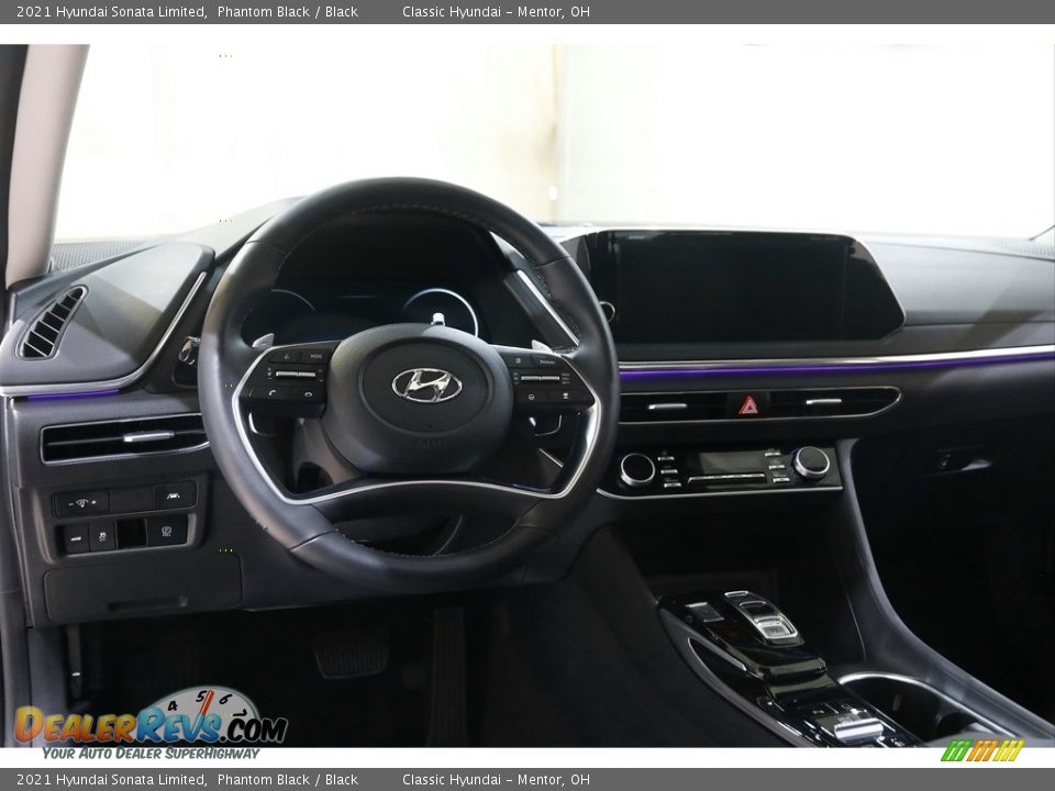 2021 Hyundai Sonata Limited Phantom Black / Black Photo #6
