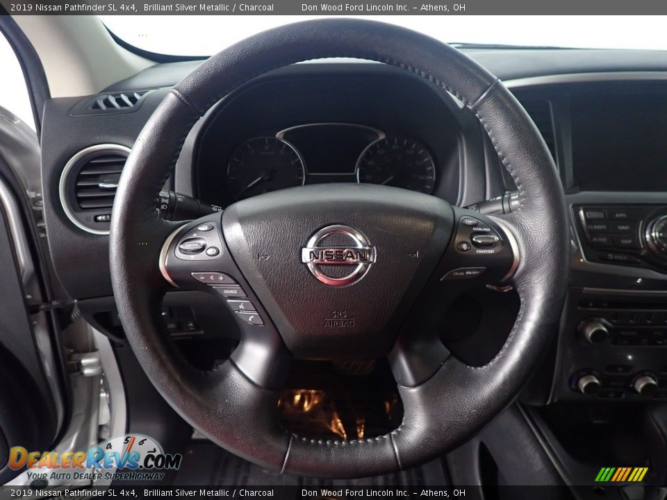 2019 Nissan Pathfinder SL 4x4 Brilliant Silver Metallic / Charcoal Photo #27