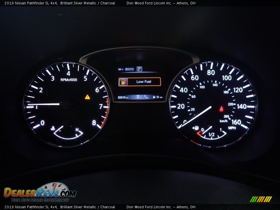 2019 Nissan Pathfinder SL 4x4 Brilliant Silver Metallic / Charcoal Photo #28