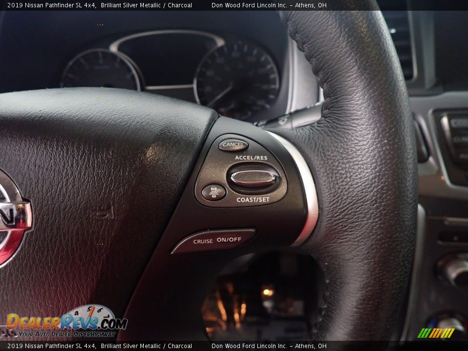 2019 Nissan Pathfinder SL 4x4 Brilliant Silver Metallic / Charcoal Photo #30