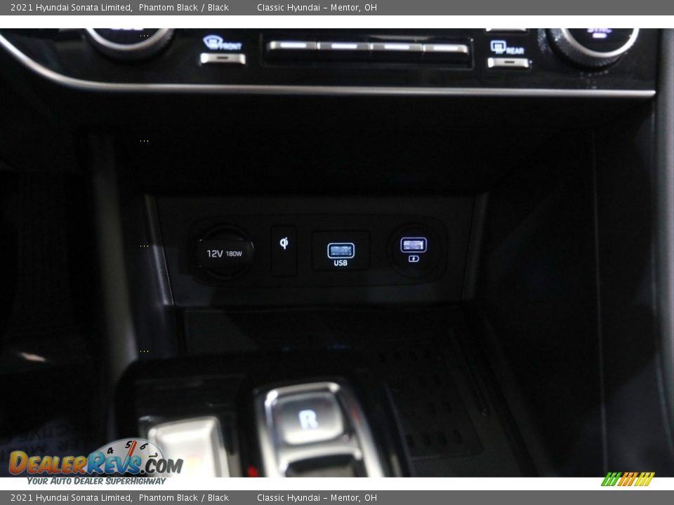 2021 Hyundai Sonata Limited Phantom Black / Black Photo #15