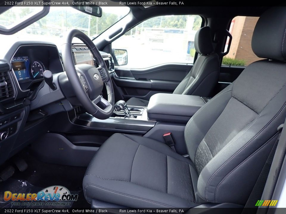 Black Interior - 2022 Ford F150 XLT SuperCrew 4x4 Photo #15