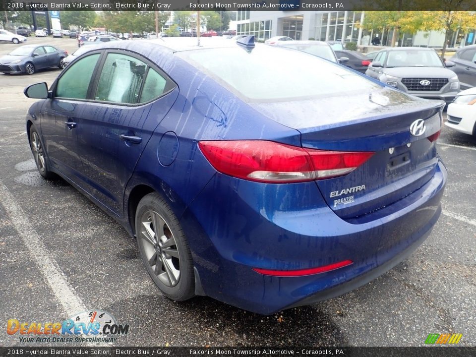 2018 Hyundai Elantra Value Edition Electric Blue / Gray Photo #2